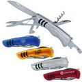 7-Function Sure-Grip Stainless Steel Pocket Knife